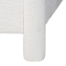 Baxton Studio Laria Modern White Teddy-Bear Fabric Queen Size 4-Piece Bedroom Set - BBT61176 A1-White-Queen 4PC Bedroom Set