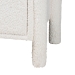 Baxton Studio Laria Modern White Teddy-Bear Fabric 2-Drawer Nightstand - BBT3225-White-NS