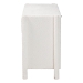 Baxton Studio Laria Modern White Teddy-Bear Fabric 6-Drawer Dresser - BBT2054 A1-White-Dresser