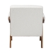 Baxton Studio Georgina Japandi Cream Boucle and Walnut Brown Wood Accent Chair - BBT8074-Cream-CC