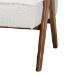 Baxton Studio Georgina Japandi Cream Boucle and Walnut Brown Wood Accent Chair - BBT8074-Cream-CC