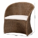 bali & pari Kintamani Bohemian Greywashed Rattan Accent Chair - Kintamani-Grey/Rattan-CC