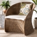 bali & pari Kintamani Bohemian Greywashed Rattan Accent Chair - Kintamani-Grey/Rattan-CC