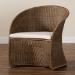 bali & pari Kintamani Bohemian Greywashed Rattan Accent Chair - Kintamani-Grey/Rattan-CC