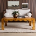 bali & pari Huxley Modern and Contemporary Natural Real Burl Wood Coffee Table - KL-1597-Natural Burl Op1-Randy-CT-BOXED