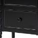Baxton Studio Malinda Classic Black Wood 2-Drawer End Table with Spindle Legs - JY24A172-Black/Wooden-End Table