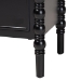 Baxton Studio Malinda Classic Black Wood 2-Drawer End Table with Spindle Legs - JY24A172-Black/Wooden-End Table