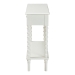 Baxton Studio Malinda Classic White Wood 2-Drawer Console Table with Spindle Legs - JY24A178-Off White/Wooden-Console Table