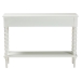 Baxton Studio Malinda Classic White Wood 2-Drawer Console Table with Spindle Legs - JY24A178-Off White/Wooden-Console Table