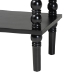 Baxton Studio Malinda Classic Black Wood 2-Drawer Console Table with Spindle Legs - JY24A178-Black/Wooden-Console Table