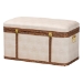 Baxton Studio Brenner Modern Transitional Beige Faux Shagreen Storage Trunk