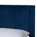Baxton Studio Elora Modern Navy Blue Pleated Velvet Queen Size Storage Bed - CFSP0839-A-Navy Blue-Queen