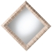 bali & pari Adino Bohemian Woven Natural Grasscloth Square Accent Mirror - Adino-Waterhyacinth-Square Medium-Mirror