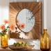 bali & pari Mosa Bohemian Pealed Grasscloth Accent Mirror - Mosa-Pealed Waterhyachinth-Mosaic-Mirror