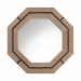 bali & pari Mirai Bohemian Woven Grasscloth Octagon Accent Mirror - Grasscloth Mendong Black-Octagon-Mirror