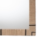 bali & pari Mirai Bohemian Woven Grasscloth Rectangle Accent Mirror - Grasscloth Mendong Black-Rectangle-Mirror