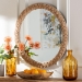 bali & pari Shara Coastal Braided Rope Accent Mirror - Natural Rope-Round Braided Rope-Mirror
