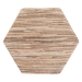 bali & pari Idana Bohemian Woven Grasscloth Hourglass End Table - Natural Woven Mendong-Hexagon-ET