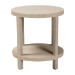 bali & pari Rocco Bohemian Woven Grasscloth End Table - Rocco-Natural Woven Grasscloth-ET