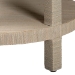 bali & pari Rocco Bohemian Woven Grasscloth End Table - Rocco-Natural Woven Grasscloth-ET