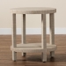 bali & pari Rocco Bohemian Woven Grasscloth End Table - Rocco-Natural Woven Grasscloth-ET