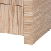 bali & pari Hannah Bohemian Woven Grasscloth 1-Drawer Nightstand - Hannah-Natural Woven Grasscloth-NS