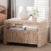 bali & pari Hannah Bohemian Woven Grasscloth 1-Drawer Nightstand - Hannah-Natural Woven Grasscloth-NS
