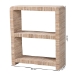 bali & pari Lucy Bohemian Woven Grasscloth Bookshelf - Lucy-Natural Woven Grasscloth-Bookshelf