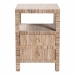 bali & pari Paine Bohemian Woven Grasscloth 2-Drawer Nightstand - Paine-Natural Woven Grasscloth-NS