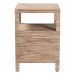 bali & pari Paine Bohemian Woven Grasscloth 2-Drawer Nightstand - Paine-Natural Woven Grasscloth-NS