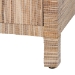 bali & pari Paine Bohemian Woven Grasscloth 2-Drawer Nightstand - Paine-Natural Woven Grasscloth-NS