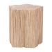 bali & pari Janeth Bohemian Woven Grasscloth End Table - Natural Woven Grasscloth-Polygon-ET