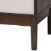 Baxton Studio Nikolai Mid-Century Beige Fabric and Wenge Brown Wood 6-Drawer Dresser - MG9009-Beige/Wenge-6DW-Dresser