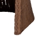 bali & pari Memphis Bohemian Peanut Brown Braided Rattan Arm Chair - Memphis-Peanut Brown/Rattan-CC
