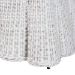 bali & pari Palm Bohemian White Scallop Rattan Ottoman - Palm-White Rattan-Ottoman w/ Cushion