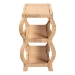 bali & pari Dalida Bohemian Natural Rattan 3-Tier Console Table - WS104-Natural Rattan-Console Table