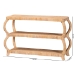 bali & pari Dalida Bohemian Natural Rattan 3-Tier Console Table - WS104-Natural Rattan-Console Table