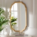 Baxton Studio Pacino Antique Goldleaf Accent Wall Mirror - RXW-10957-Wall Mirror