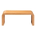 bali & pari Guevara Bohemian Light Honey Fluted Rattan Coffee Table - Waterfall-Light Honey-Rattan-CT