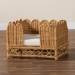 bali & pari Palm Bohemian Light Honey Rattan Pet Bed - Palm Short-Natural Rattan-Pet Bed
