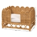 bali & pari Palm Bohemian Light Honey Rattan Pet Bed - Palm Short-Natural Rattan-Pet Bed