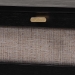 Baxton Studio Shirin Mid-Century Beige Fabric and Black Wood 1-Drawer Nightstand - MG9013-Sand Stone-FG2203-2/Black-1DW-NS