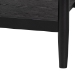 Baxton Studio Shirin Mid-Century Beige Fabric and Black Wood 1-Drawer Nightstand - MG9013-Sand Stone-FG2203-2/Black-1DW-NS