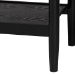 Baxton Studio Shirin Mid-Century Beige Fabric and Black Wood 3-Drawer Chest - MG9013-Sand Stone-FG2203-2/Black-3DW-Chest