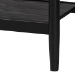 Baxton Studio Shirin Mid-Century Beige Fabric and Black Wood 6-Drawer Dresser - MG9013-Sand Stone-FG2203-2/Black-6DW-Dresser