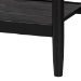 Baxton Studio Shirin Mid-Century Beige Fabric and Black Wood Queen 4-Piece Bedroom Set with Two nightstands - Shirin-Sand Stone/Black-Queen-4PC Bedroom Set