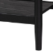 Baxton Studio Shirin Mid-Century Beige Fabric and Black Wood Queen 4-Piece Bedroom Set - Tammy-Sand Stone/Black-Queen-4PC Bedroom Set