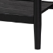 Baxton Studio Florica Art Deco Black Wood Queen 4-Piece Bedroom Set with Two Nightstands - Wenna-Sand Stone/Black-Queen-4PC Bedroom Set