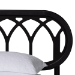 Baxton Studio Florica Art Deco Black Wood Queen 5-Piece Bedroom Set - Shelby-Sand Stone/Black-Queen-5PC Bedroom Set