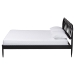 Baxton Studio Florica Art Deco Black Wood Queen Platform Bed - MG0240-1-Black-Queen